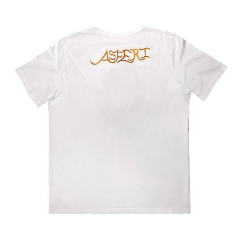 Asferi's Golden Lion Embroidered Tee Shirt