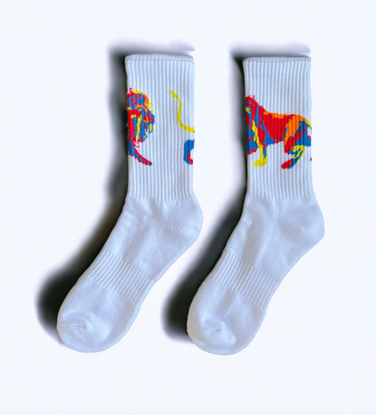 Asferi's Full Body Lion Egyptian Cotton Jacquard Socks