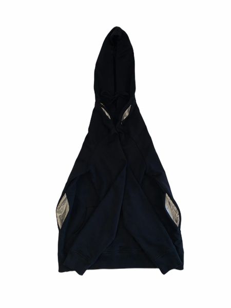 Asferi's Onyx Black and Gold Embroidered Hoodies