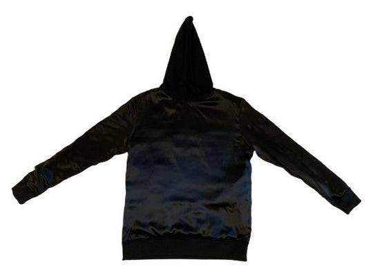 Onyx black, gold embroidered Asferi hoodies.